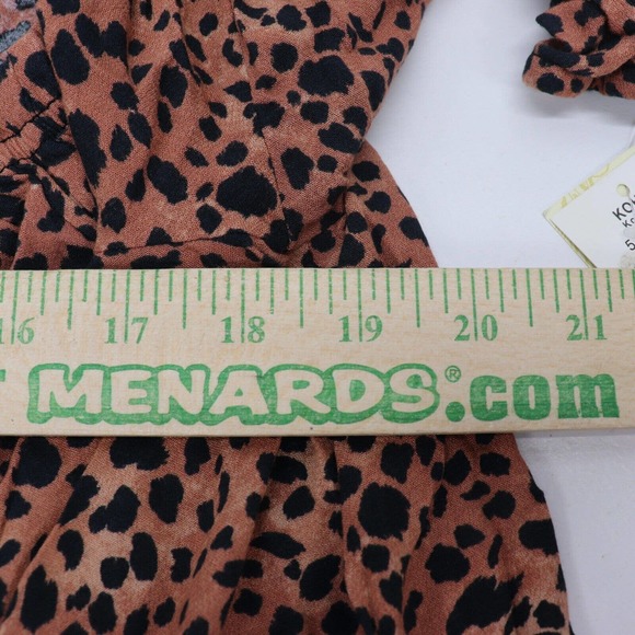 Rewind Shirt Womens XL Long Sleeve Boho Peasant Shirt Top Animal Print NWT - Picture 7 of 11